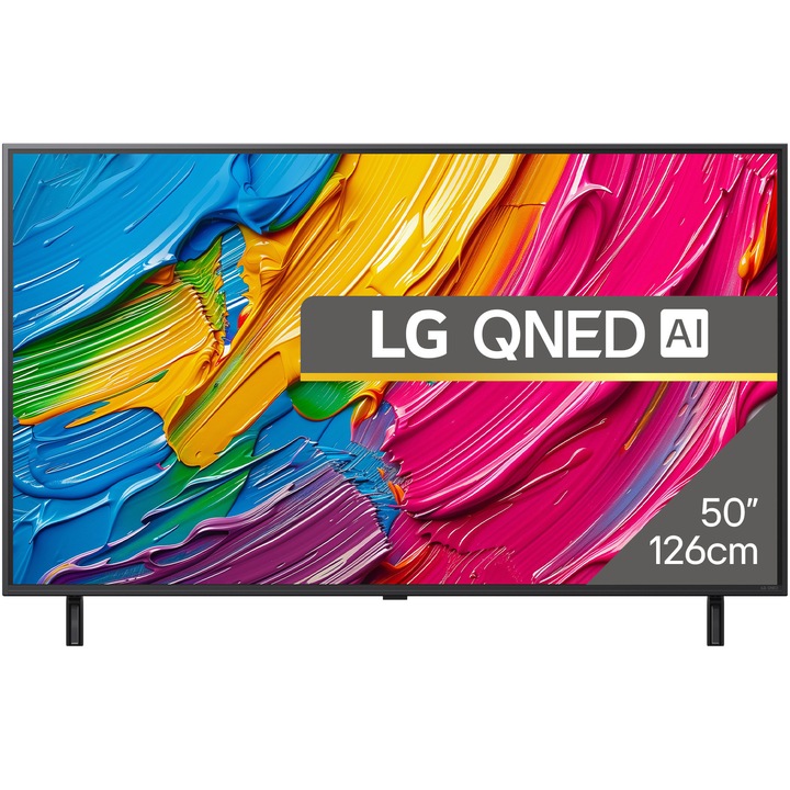 Телевизор LG QNED 50QNED80A3A, 50"(126 см), Smart, 4K Ultra HD, Клас F (Модел 2025)