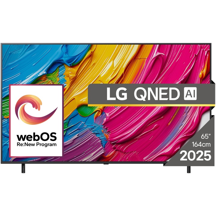 Телевизор LG QNED 65QNED80A3A, 65"(164 см), Smart, 4K Ultra HD, Клас E (Модел 2025)