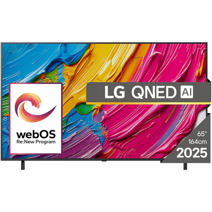 Телевизор LG QNED 65QNED80A3A, 65"(164 см), Smart, 4K Ultra HD, Клас E (Модел 2025)