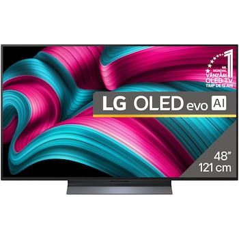 Televizor LG OLED evo 48C52LA, 121 cm, Smart, 4K Ultra HD, 100 Hz, Clasa G (Model 2025)
