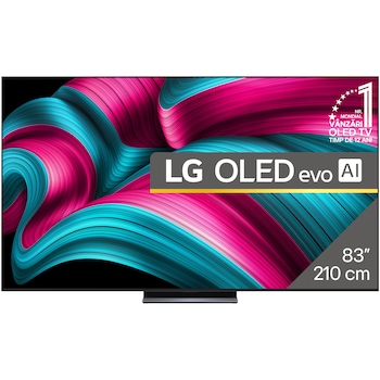 Televizor LG OLED evo 83C51LA, 210 cm, Smart, 4K Ultra HD, 100 Hz, Clasa F (Model 2025)