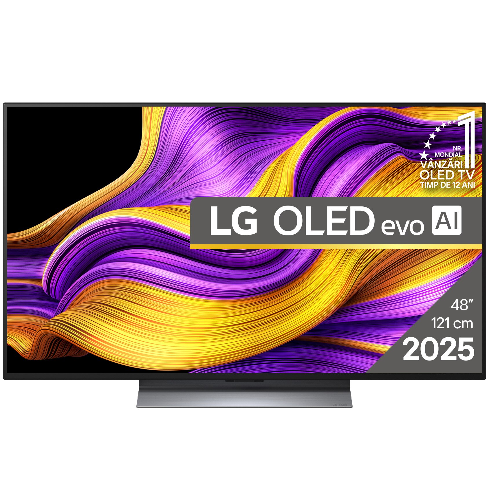 Televizor LG OLED evo 48G53LS, 121 cm, Smart, 4K Ultra HD, 100 Hz, Clasa F (Model 2025)