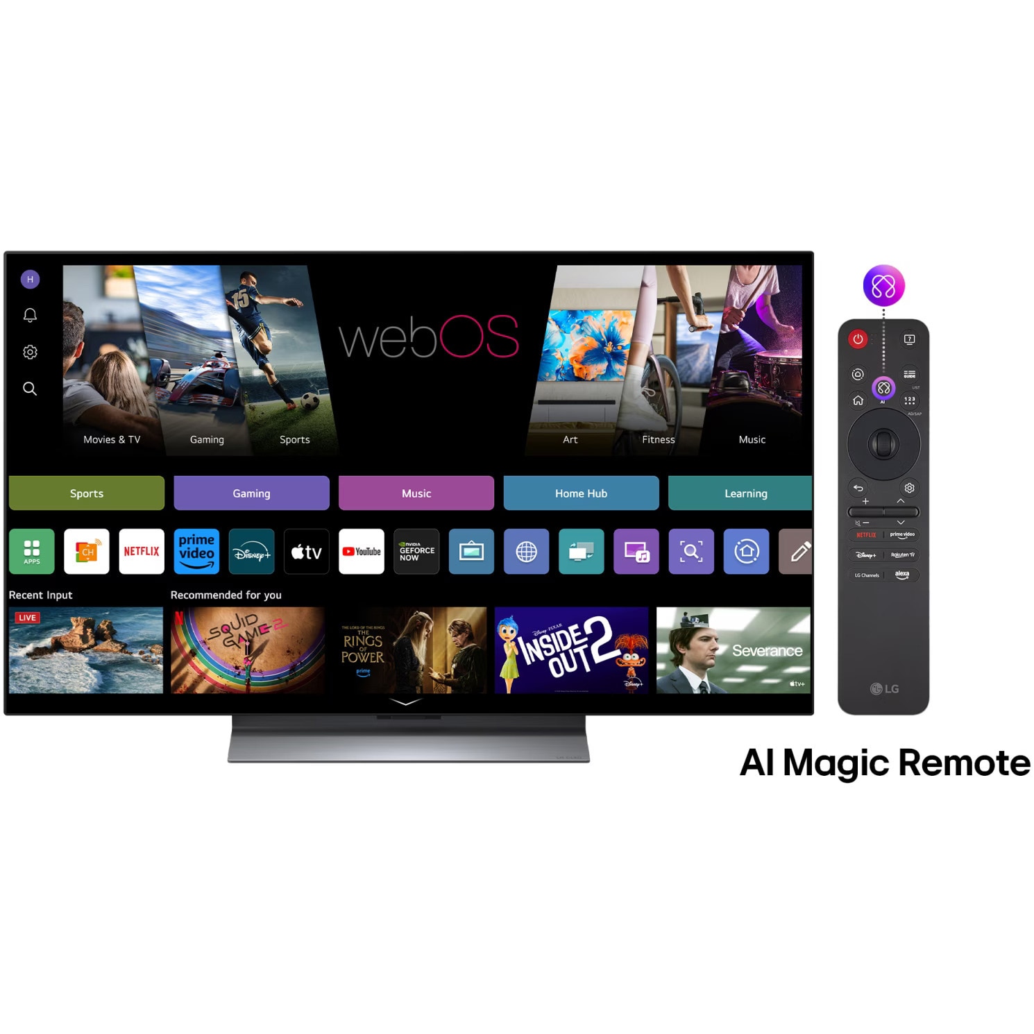 Televizor LG OLED evo 48G53LS, 121 cm, Smart, 4K Ultra HD, 100 Hz, Clasa F (Model 2025)