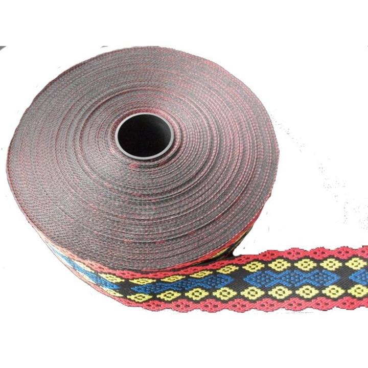 Persomil háromszínű szőtt szalag - 25 mm dekorációhoz