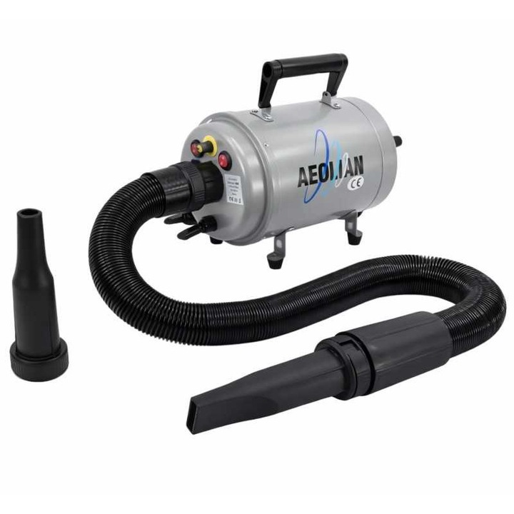 Uscator de par pentru caini si pisici, AEOLUS Sofiator Profesional TD-901GT, 2800 W, functie de incalzire ajustabila, Negru