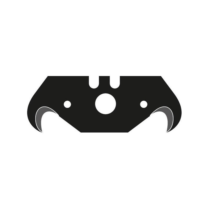 Lutz Blades - Horgaspenge, fekete, univerzális kés, 48,2x18,7x0,65 mm, 10 darab [1315.0650]