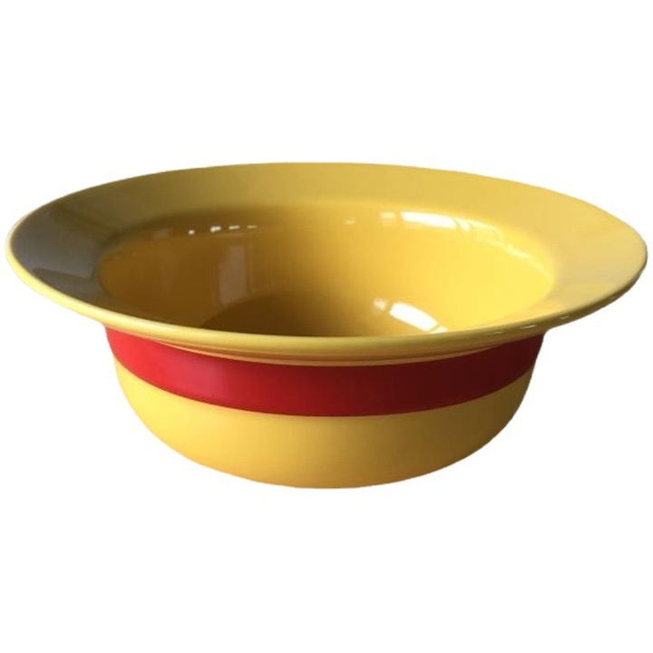 Tálkészlet, Kerámia Szalmakalap Tál Fakanállal és Evőpálcikával, OP Merchandise/Anime Ajándékok Sárga Szalmakalap Tál