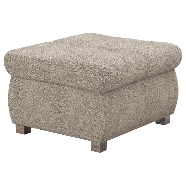 Taburet mic Herkules, MIRJAN 24, gri mat, 60x60x39 cm