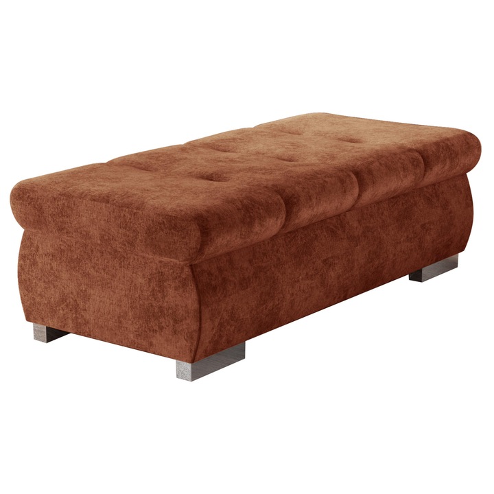 Taburet mare Herkules, MIRJAN 24, portocale, 60x120x39 cm