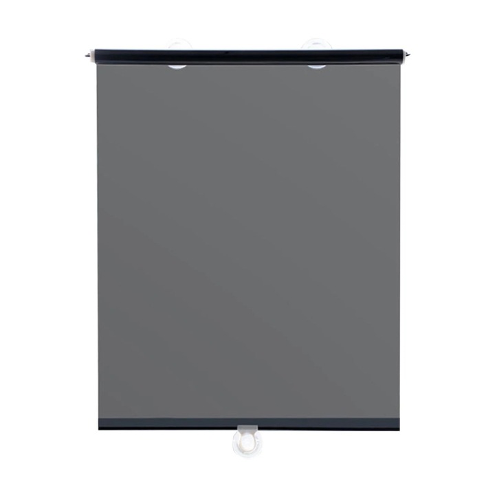 Прибираща се ролетна щора за слънцезащита, черна, 45x150 см, за интериор и автомобил, комплект от 1 брой.