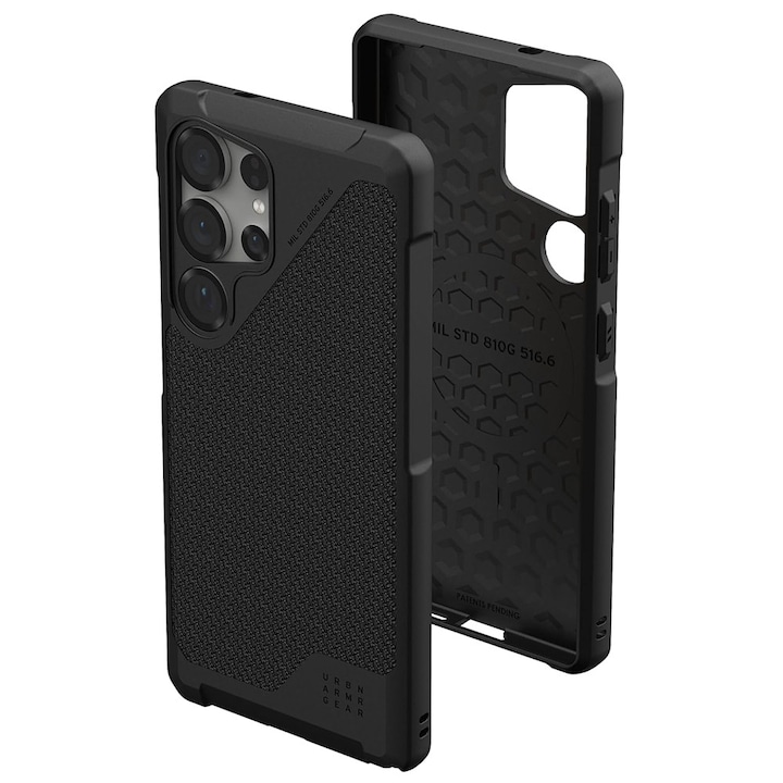 Husa Protectie pentru Samsung Galaxy S25 Ultra, O56, Termoplastic, Kevlar Deep Dark