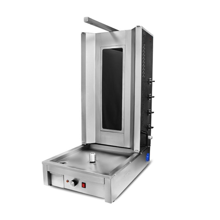 Aparat shaorma electric rotisor kebab electric 4 arzatoare Ideal Inox