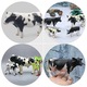 Figurina vaca Fokelyi negru 13x7.5x4cm decor jucarie