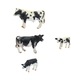 Figurina vaca Fokelyi negru 13x7.5x4cm decor jucarie