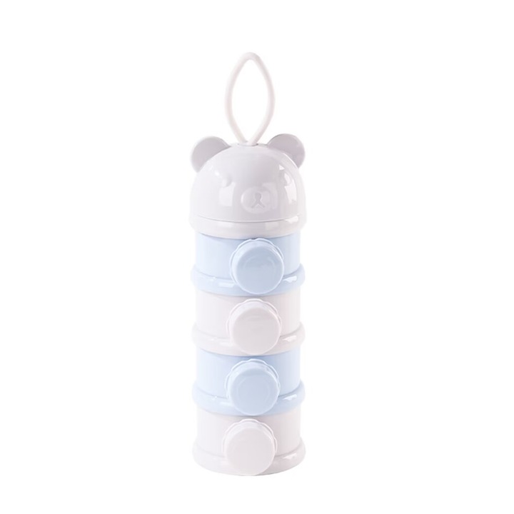 Dozator lapte praf pentru bebelusi SuooTci, 4 straturi, portabila, fara scurgeri, material PP