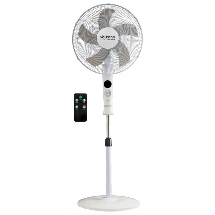 Ventilator Cu Picior, Volteno, Putere 40 W, Diametru Elice 40 cm, Reglare Viteza, Functie De Oscilatie, 44 cm x 40 cm x 134 cm