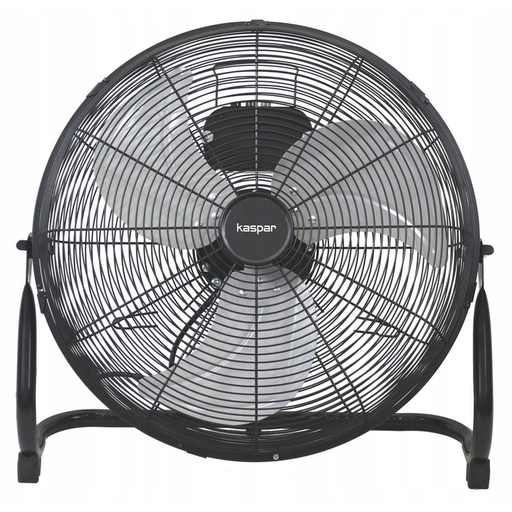 Вентилатор, Kaspar, Подов, Нива на регулиране: 3, 200 W, Метален, За вътрешен монтаж, Метален, Осцилация, 60 см x 60 см x 61 см, Диаметър 49 см, Черен