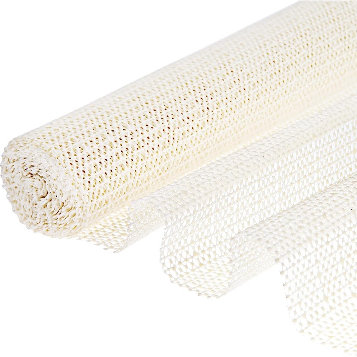 Masuta antiderapanta, 100x160cm, PVC, taiata, pentru covoare, lavabila, bej