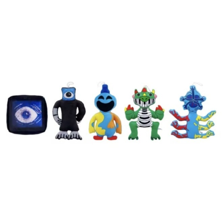 Set 5 Mascoate de plus, Nightmare Critters Plush Poppy Playtime Chapter, multicolor, 25 cm - 30 cm