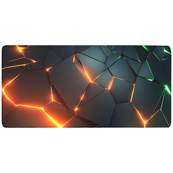 Mousepad profesional 3D, suprafata textila, baza cauciucata anti-alunecare, 600x300x2mm, dark hazel