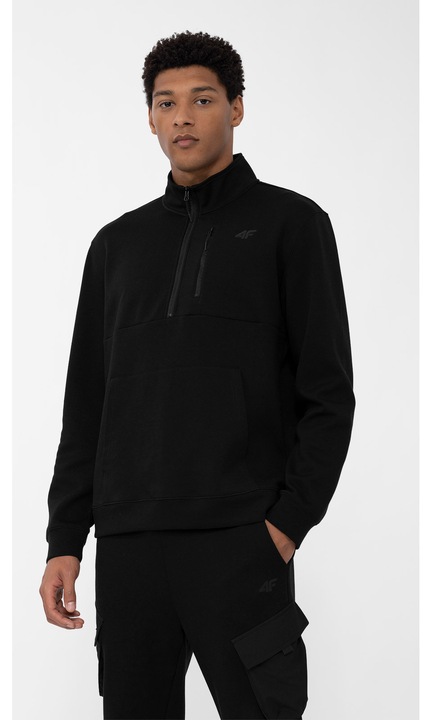 Bluza barbati 4F, Bumbac, Negru, S INTL
