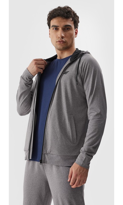 Bluza barbati 4F, Poliester, Gri, Gri