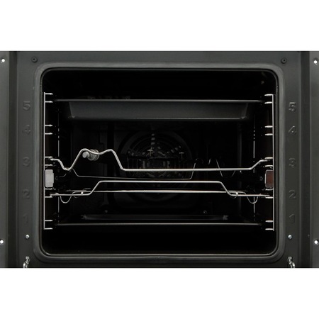 Cuptor incorporabil Hansa Fusion BOEI69573, Electric, 65 l, Autocuratare catalitica, Grill, Rotisor, Display, Clasa A, Inox/Negru