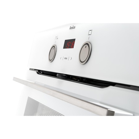 Cuptor incorporabil Hansa BOEW68465, 8 Functii, Grill, Clasa A, Butoane push up, Display, Sticla alba