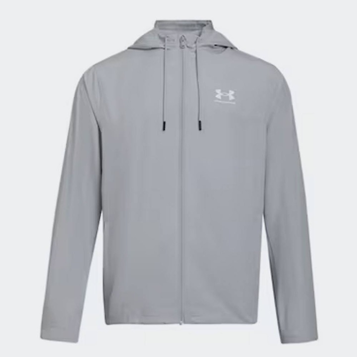 Jacheta sport barbati, Under Armour, Rival Wvn Windbreaker, gri, poliester, Gri