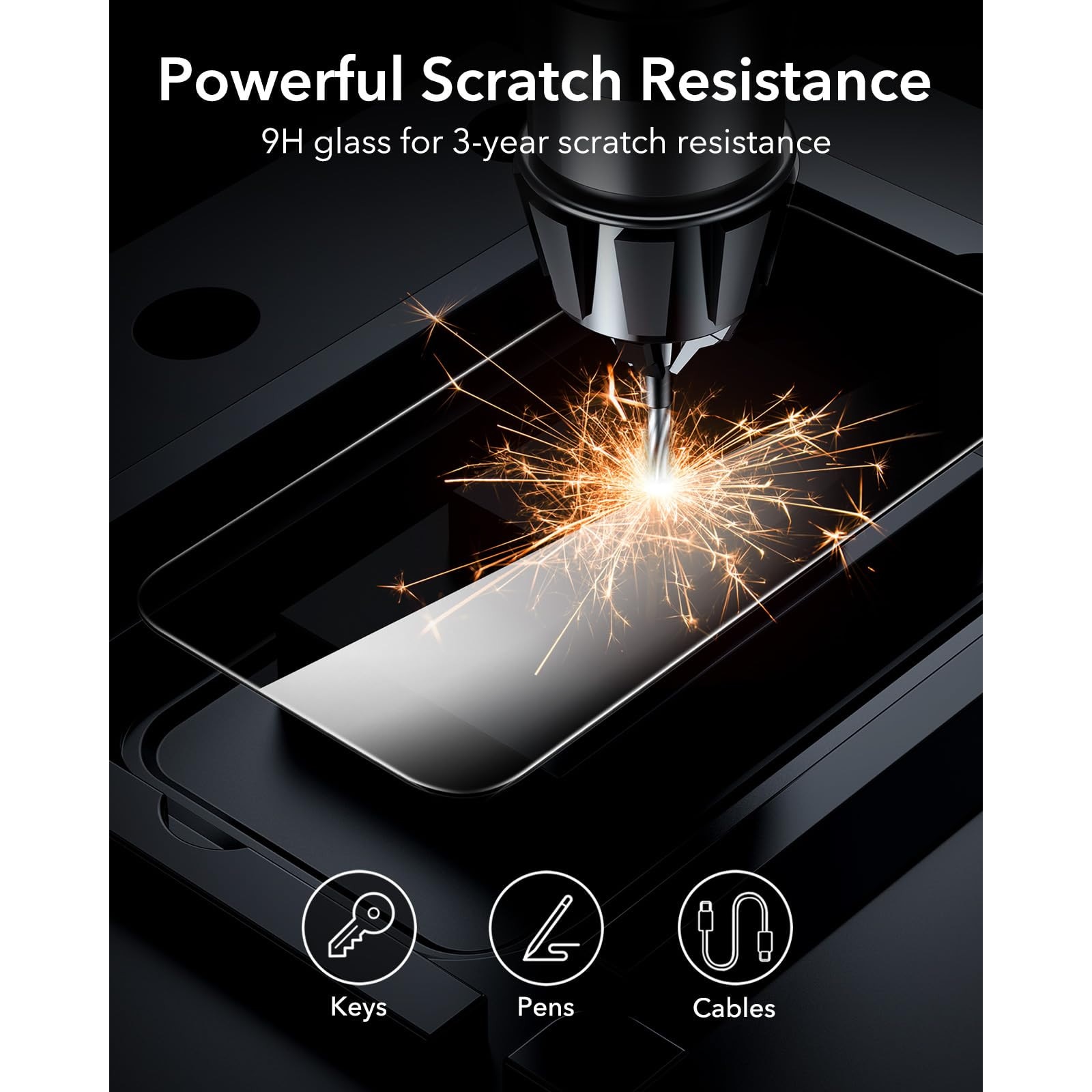 Folie de Protectie Ecran Privacy pentru iPhone 17 Pro, cu Kit de Montare Instanta si Functie Automata de Indepartare a Prafului, din Sticla Temperata 9H+, Claritate Super HD, Tratament Oleofob si Anti-Amprente