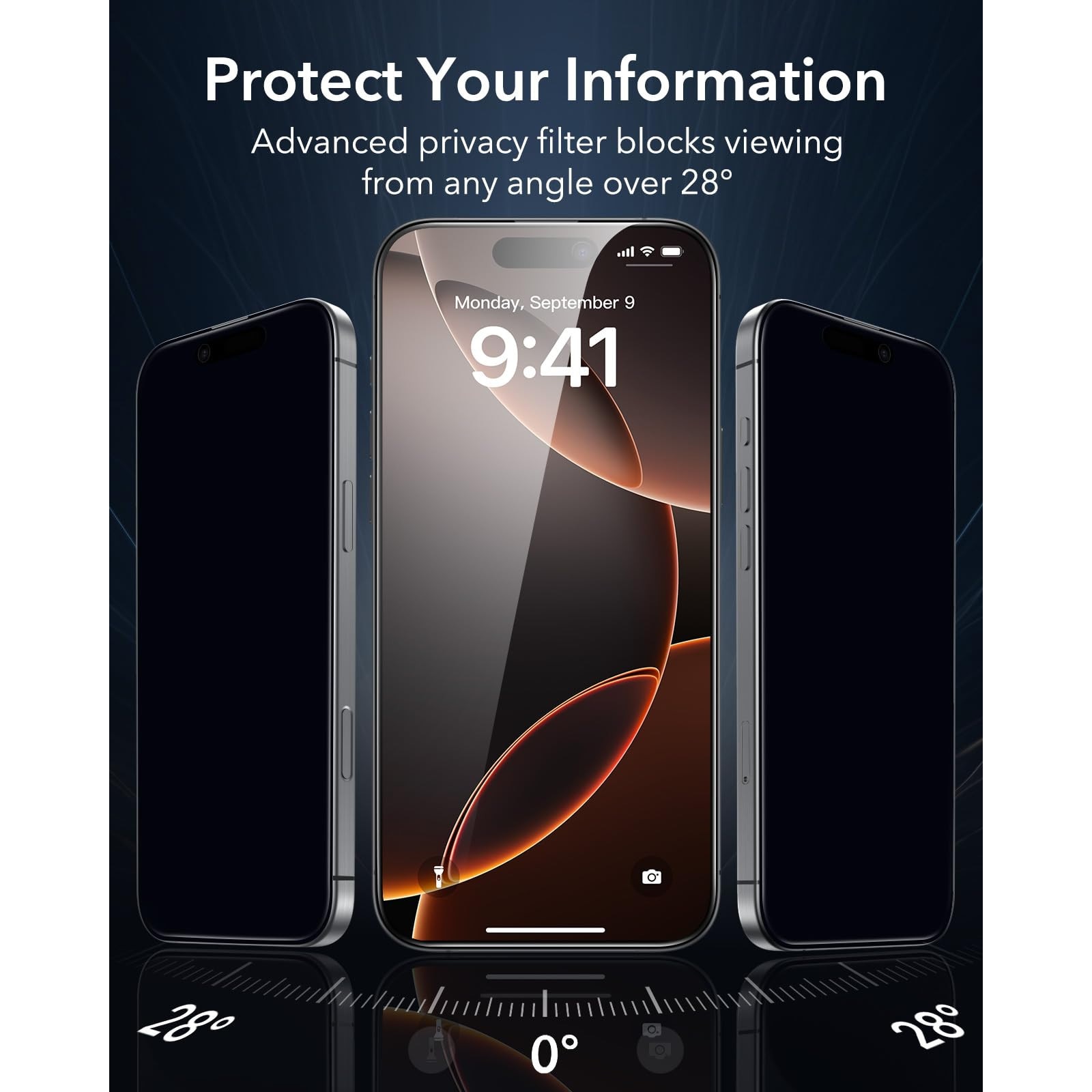 Folie de Protectie Ecran Privacy pentru iPhone 17 Pro, cu Kit de Montare Instanta si Functie Automata de Indepartare a Prafului, din Sticla Temperata 9H+, Claritate Super HD, Tratament Oleofob si Anti-Amprente