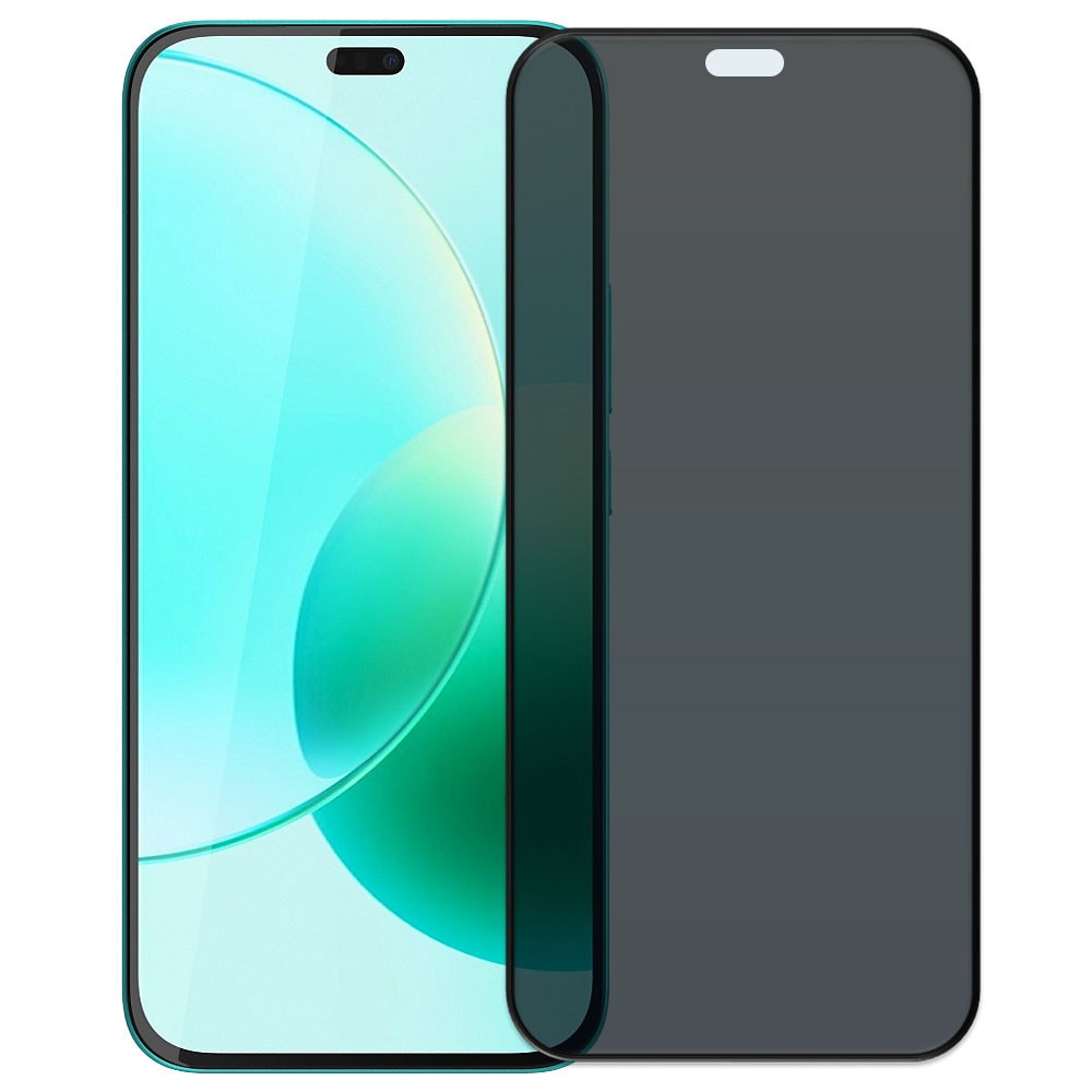 Folie din sticla securizata pentru Honor 400 Lite, HAMSTERBOX Privacy Shield, Protectie completa ecran, Full face, Aplicare rapida, Case Friendly, Negru