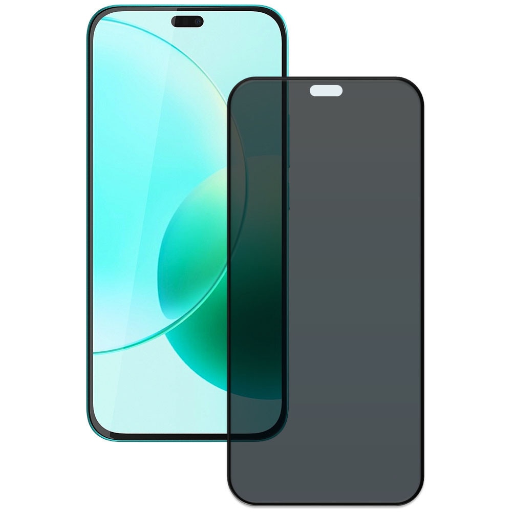 Folie din sticla securizata pentru Honor 400 Lite, HAMSTERBOX Privacy Shield, Protectie completa ecran, Full face, Aplicare rapida, Case Friendly, Negru
