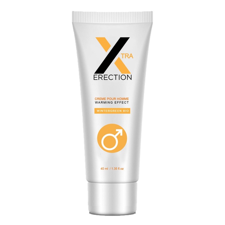 Crema Erectie, Ruf, Xtra Erection, vasodilatatoare, cu efect de incalzire, 40ml