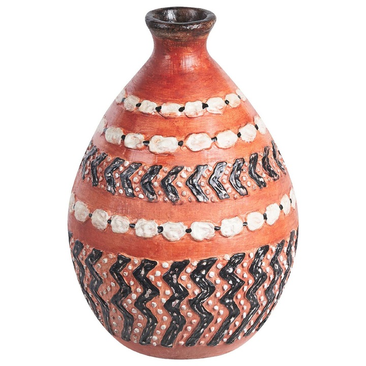 Vaza decorativa Kumu Ceramica 36 cm Maro