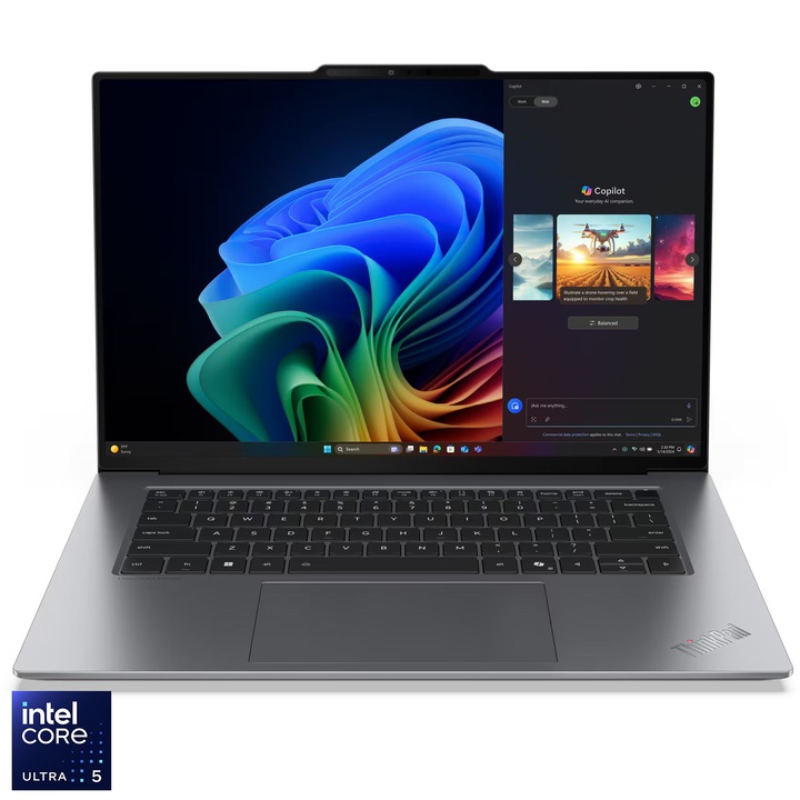 Lenovo ThinkPad X9-15 Gen 1 laptop Intel® Core™ Ultra 5 228V processzorral, akár 4,5 GHz-ig, 15,3" 2.8K, OLED, 120Hz, 32 GB LPDDR5x RAM, 512 GB SSD, Intel® Arc™ Graphics, Windows® 11 Pro, Szürke, 3 év helyszíni Premium Care