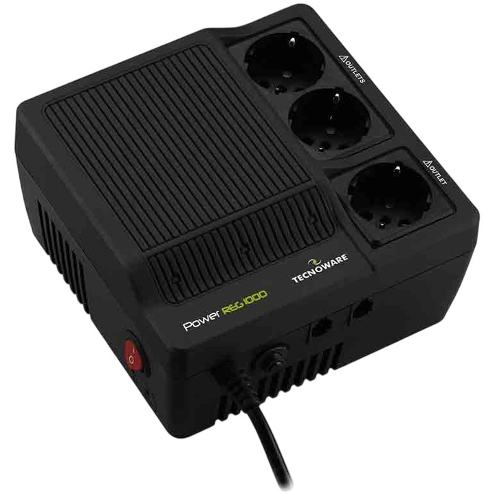 Stabilizator, TECNOWARE, Stabilizator Tensiune 1000VA, Monofazatm 3 Prize Schuko