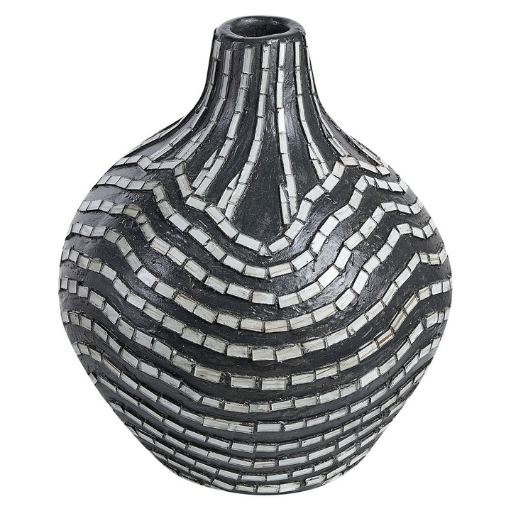 Vaza decorativa Kualu Ceramica 35 cm Negru