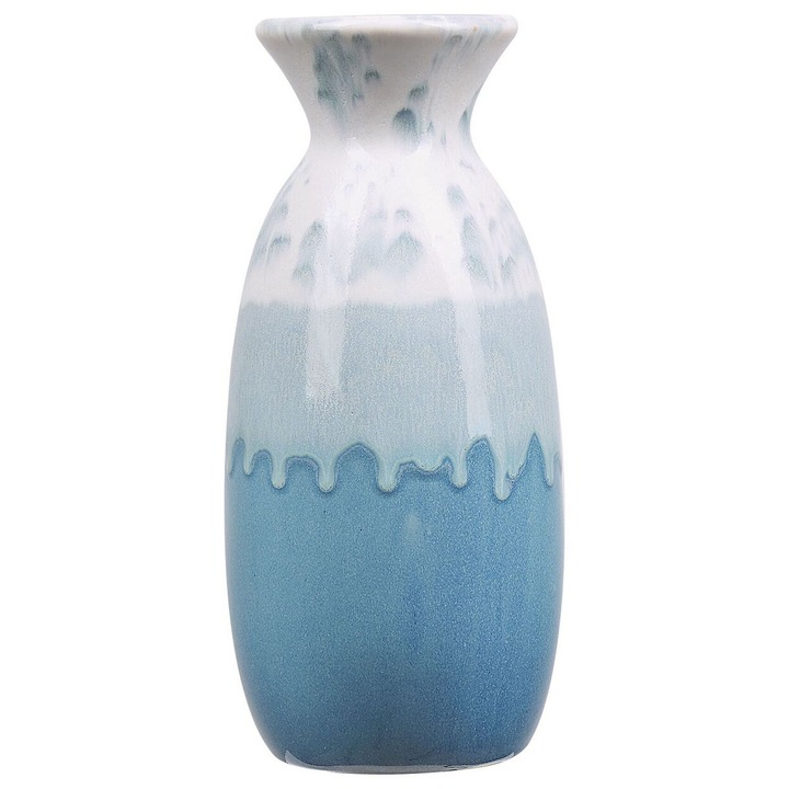 Vaza pentru flori Chalcis Gresie de portelan 25 cm Albastru