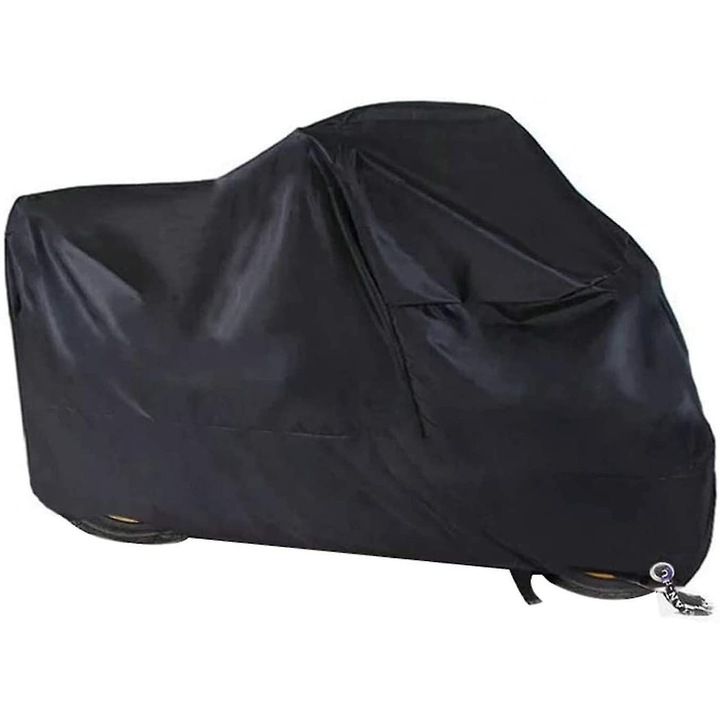 Husa motocicleta, impermeabila, 245x105x125cm, poliester, negru