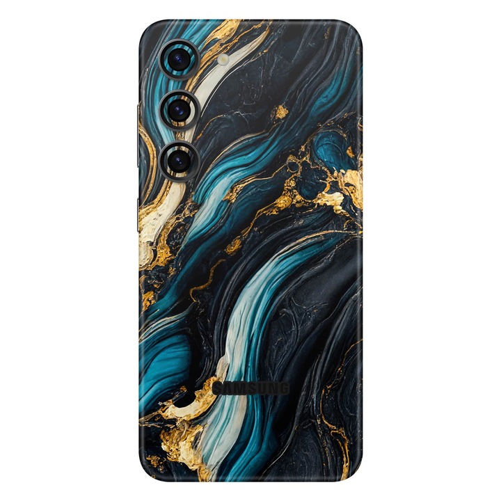 Folie de protectie pentru Samsung Galaxy S23 Plus, Colectia Signature, Skin Spate cu laterale unite, Mystic Ocean