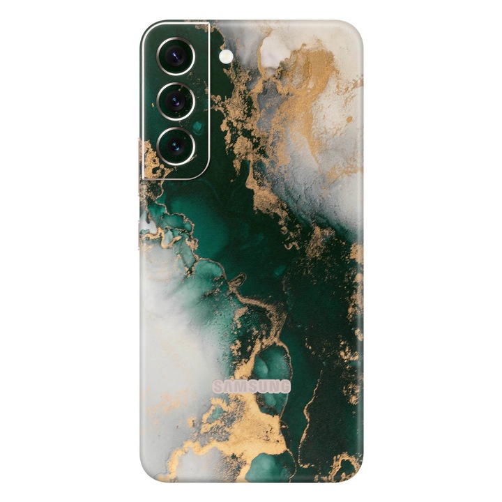 Folie de protectie pentru Samsung Galaxy S22 Plus, Colectia Signature, Skin Spate cu laterale unite, Forest Mist
