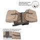 Rucsac pentru caini, 27x19x5.5cm, khaki, 2 compartimente principale, 2 buzunare frontale