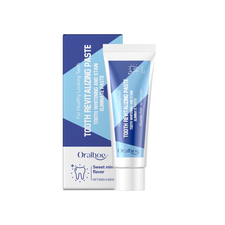 Pasta de dinti naturala pentru albire, pasta de dinti repara puternic smaltul dentar, albirea dintilor si indepartarea petelor, pasta fara fluor, curatare profunda si ingrijire orala revigoranta