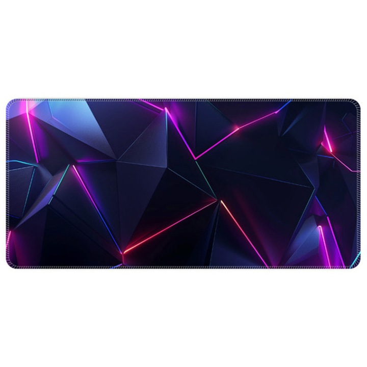 Mousepad profesional 3D, suprafata textila, baza cauciucata anti-alunecare, 600x300x2mm, dark purple