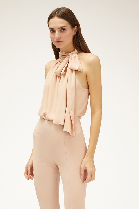 Motivi, Body cu funda din panglici, Bej