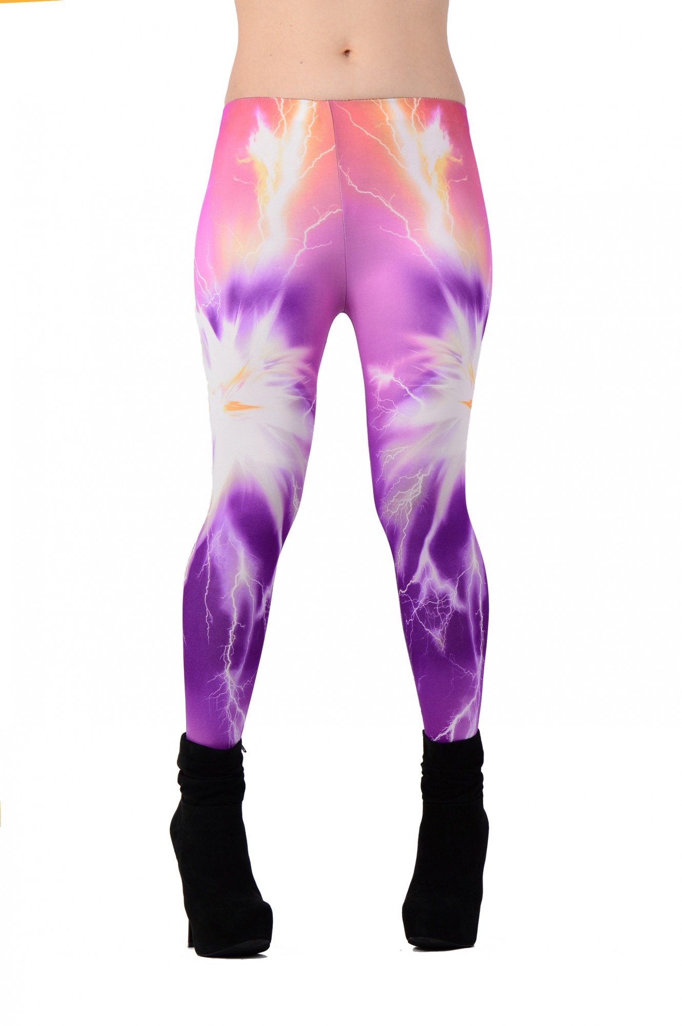 Colanti imprimeu fulgere mov, Marimea XS