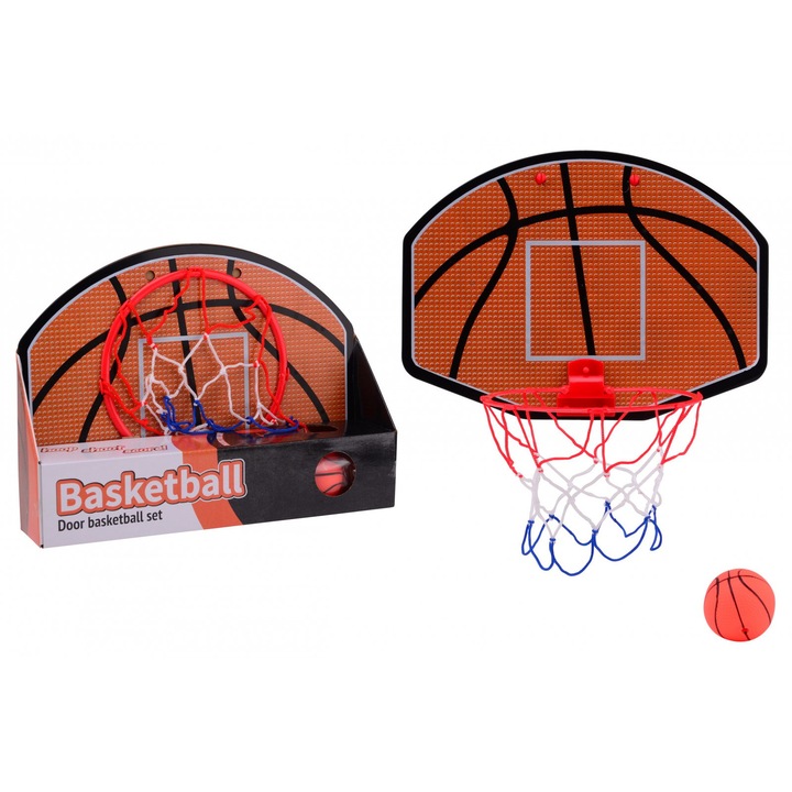 Ajtókosárlabda szett, JohnToy, mini kosárlabdával és palánkkal