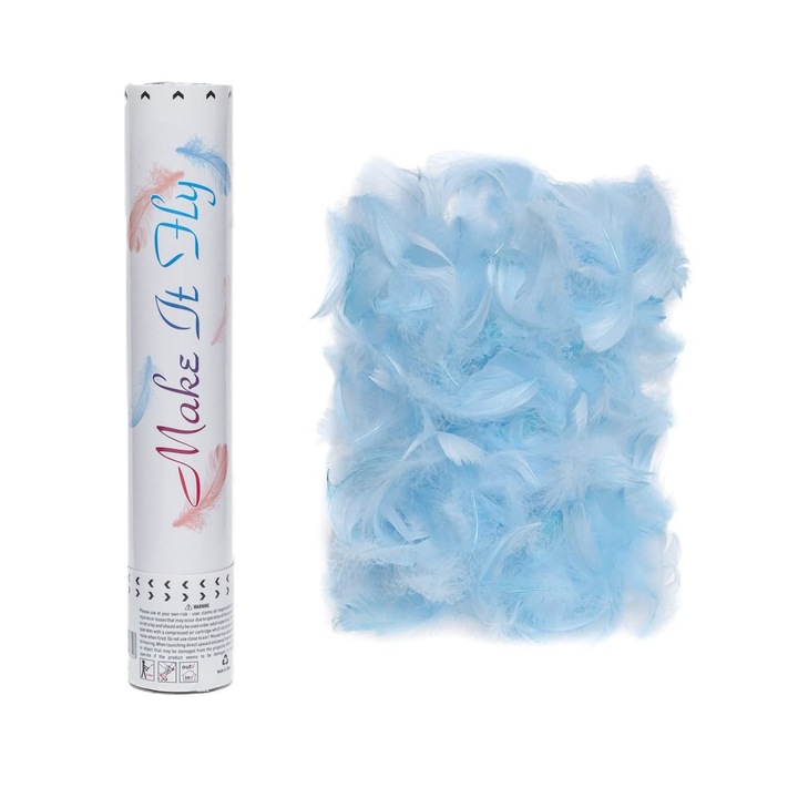 Tub de Confetti, Cyrax, Model Pene, 27 cm, Make It Fly, Bleu