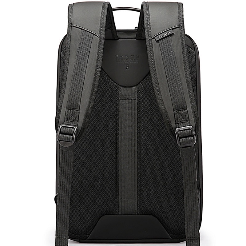 Rucsac Smart Laptop, Impermeabil, Unisex, cu Carcasa din Plastic, Sistem Antifurt, Port Incarcare USB, Sistem Fixare pe Valiza, Multifunctional, Ergonomic, Titan Auriu, Satlink